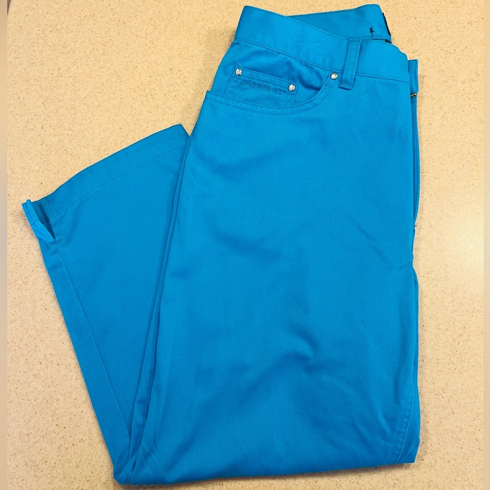 New Lauren Jeans Co. Bright Blue women’s capris jeans/pants size 8